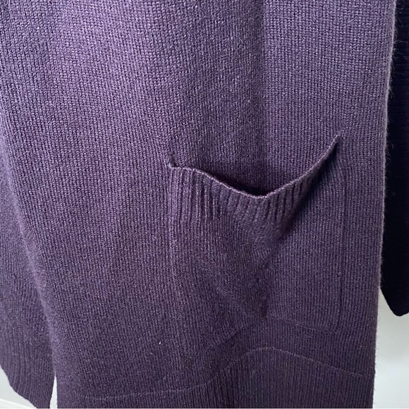 Croft and Barrow Purple Sweater Vest Cardigan - Picture 4 of 7